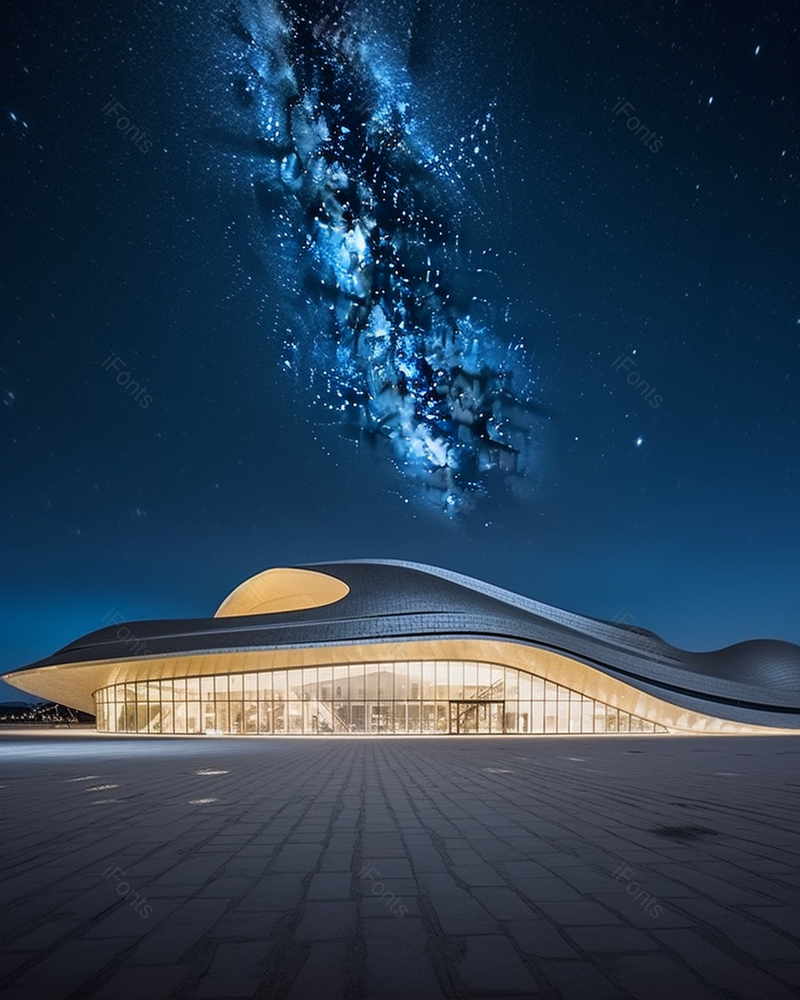 未来城市夜景星空建筑外,高清,摄影图,摄影图片,图片大全,摄影图免费下载